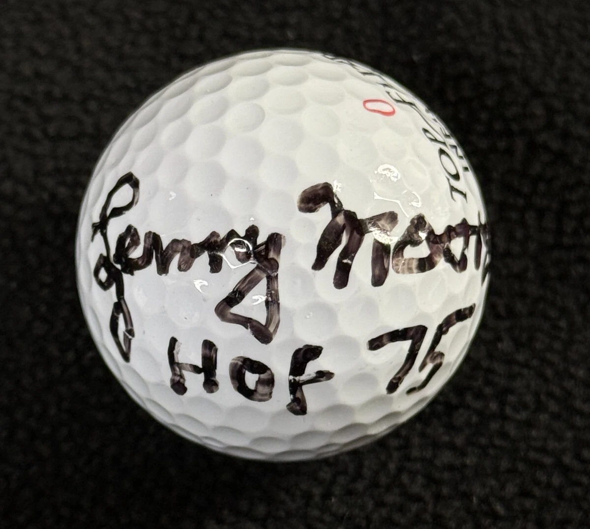 Lenny Moore Signed Golf Ball Baltimore Colts Beckett LOA COA