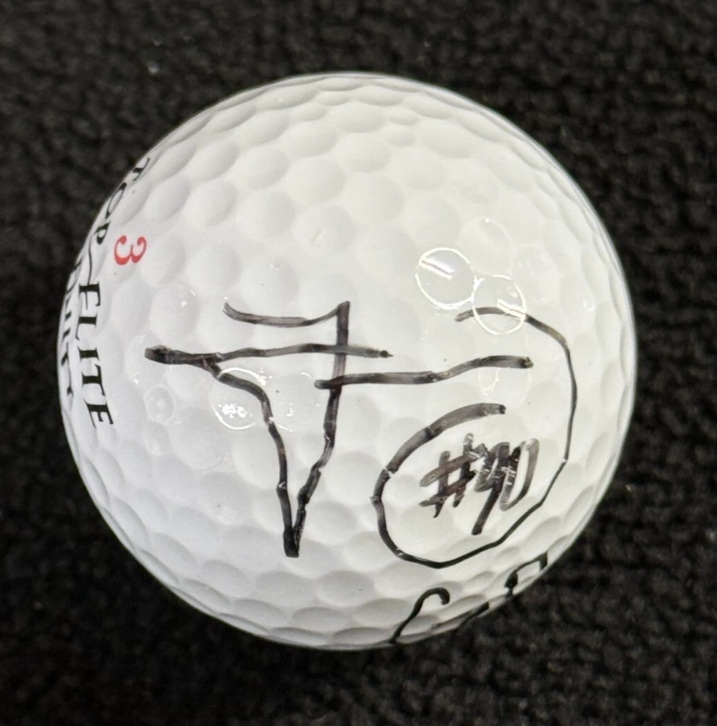 Thaddeus Gibson Signed Golf Ball Ohio State Buckeyes Beckett LOA COA