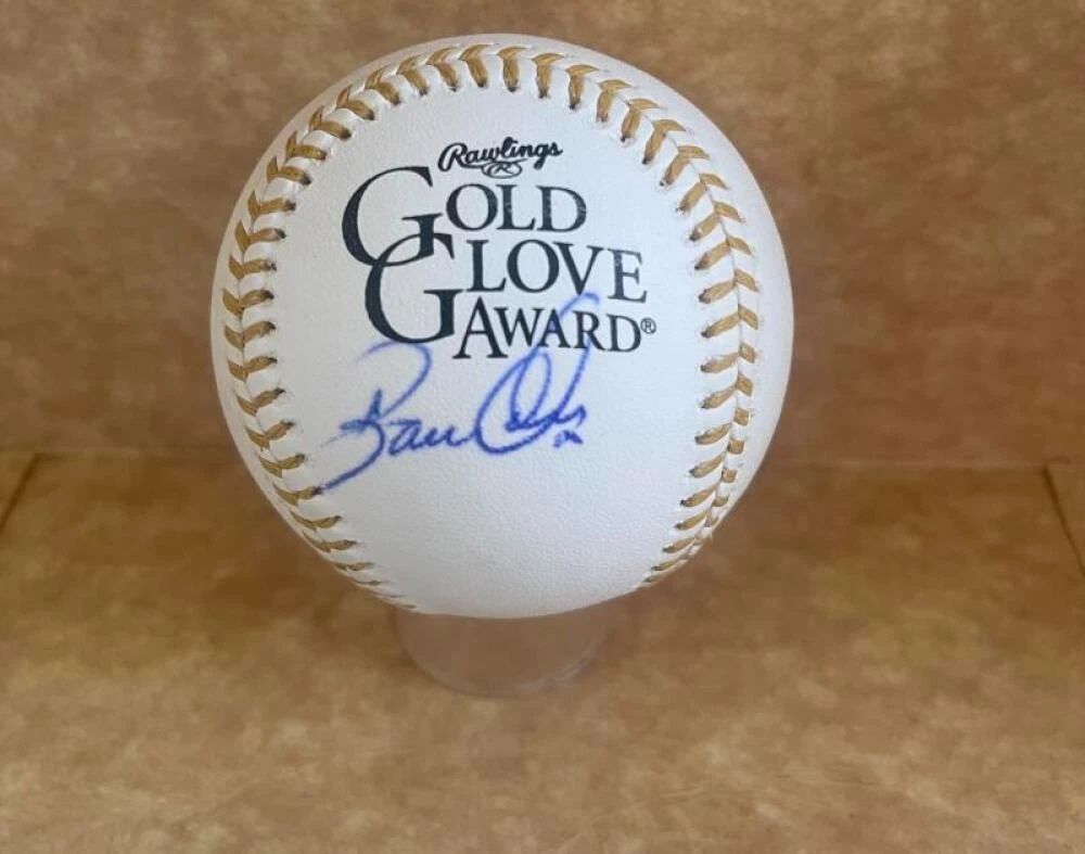 BOBBY ABREU PHILLIES SIGNED AUTOGRAPHED  GOLD GLOVE BASEBALL BECKETT AUTH