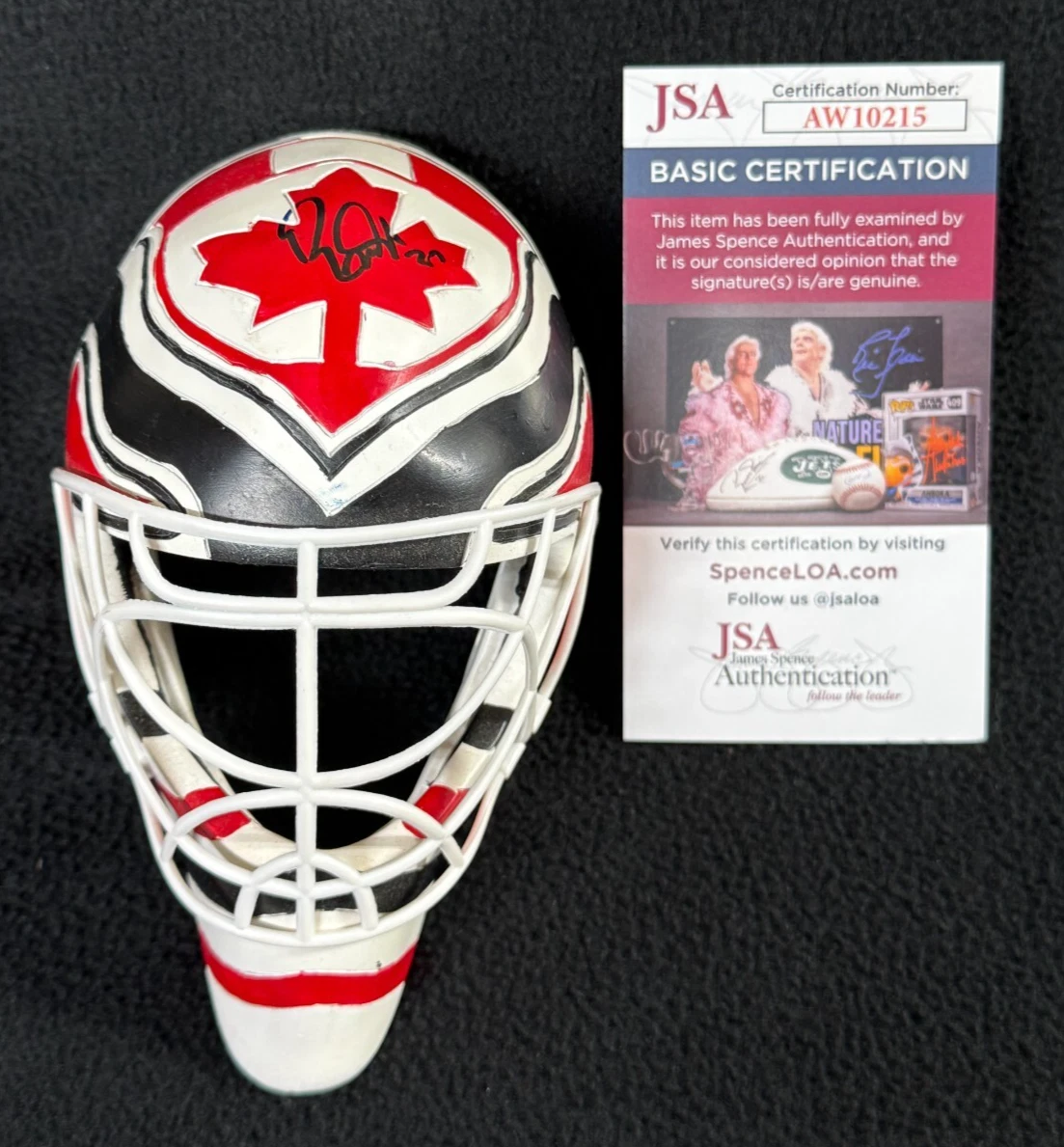 Jake Allen Signed Team Canada Mini Goalie Mask JSA COA New Jersey Devils