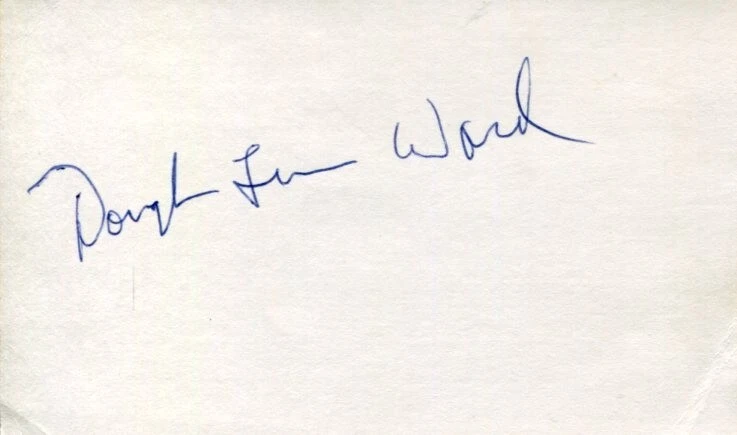 Douglas Turner Ward Broadway Actor Author Playwright Signed Autograph