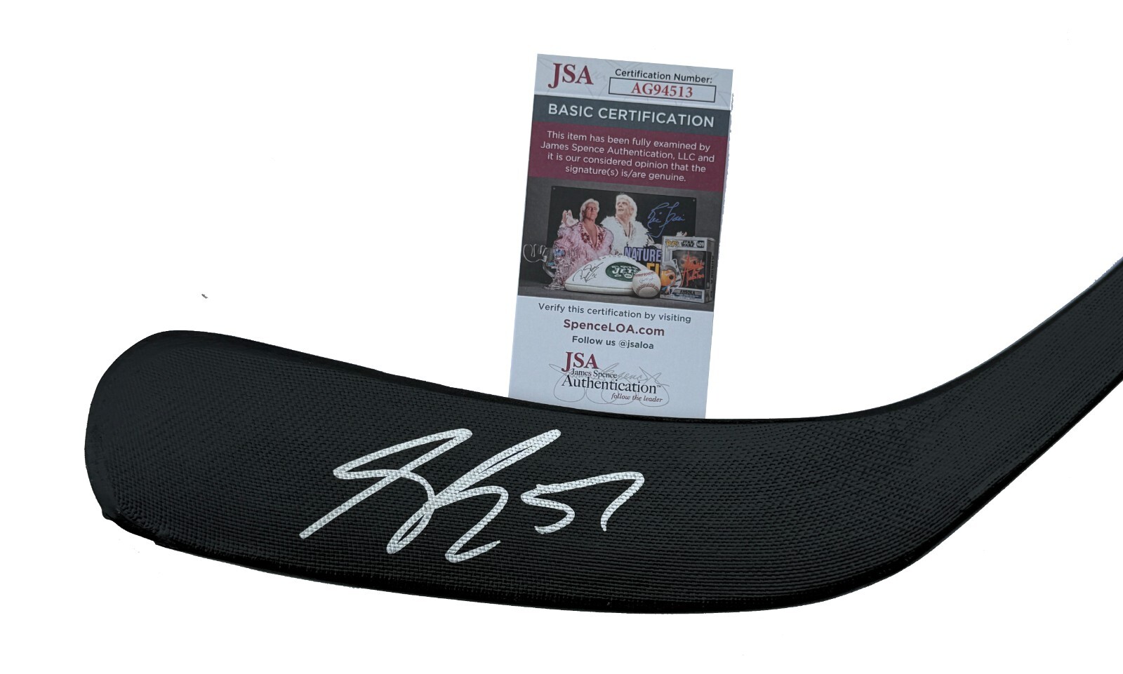 SHANE PINTO SIGNED OTTAWA SENATORS STICK JSA COA COLLECTIBLE MEMORABILIA