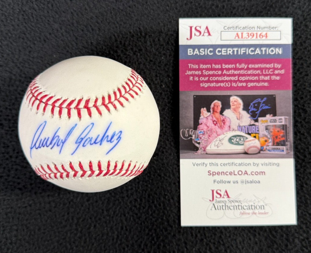 Anibal Sanchez Signed Detroit Tigers OML Baseball JSA COA