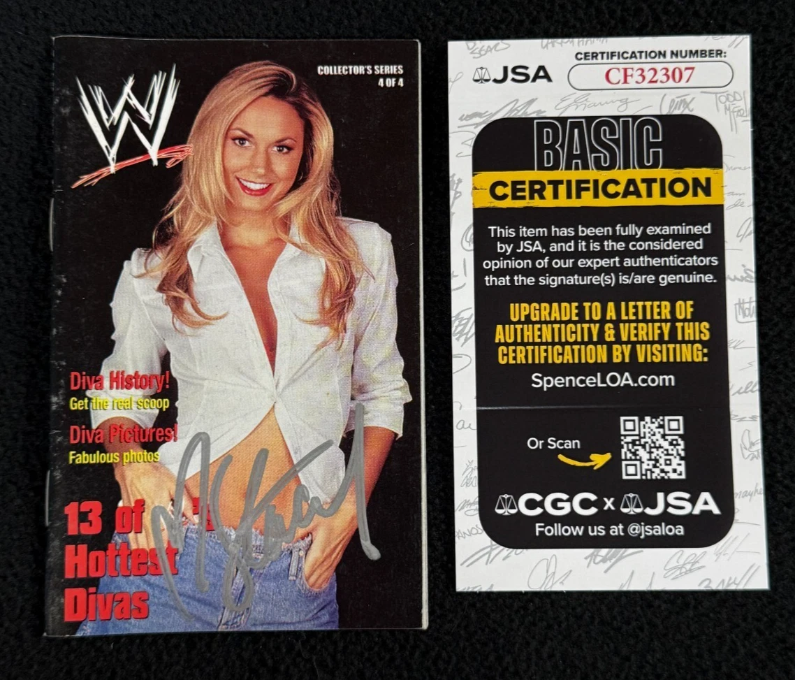 Stacy Keibler Signed WWE Mini Magazine #3 JSA COA WCW Miss Hancock