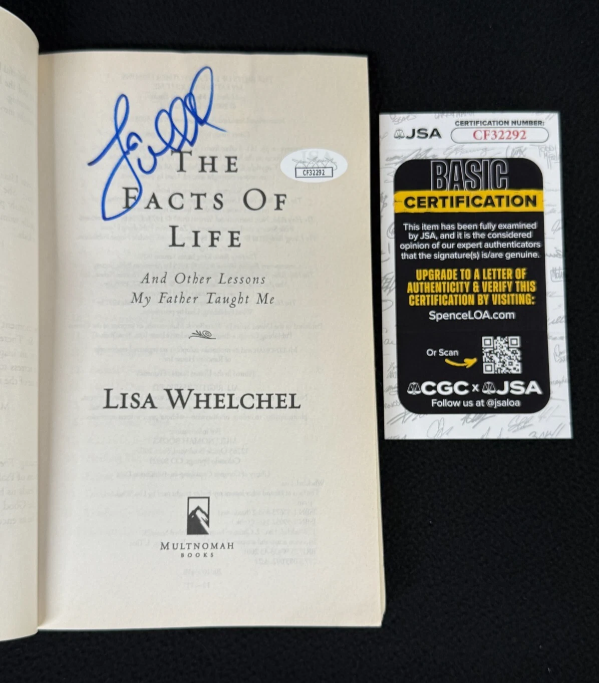 Lisa Whelchel Signed The Facts Of Life Paperback Book JSA COA