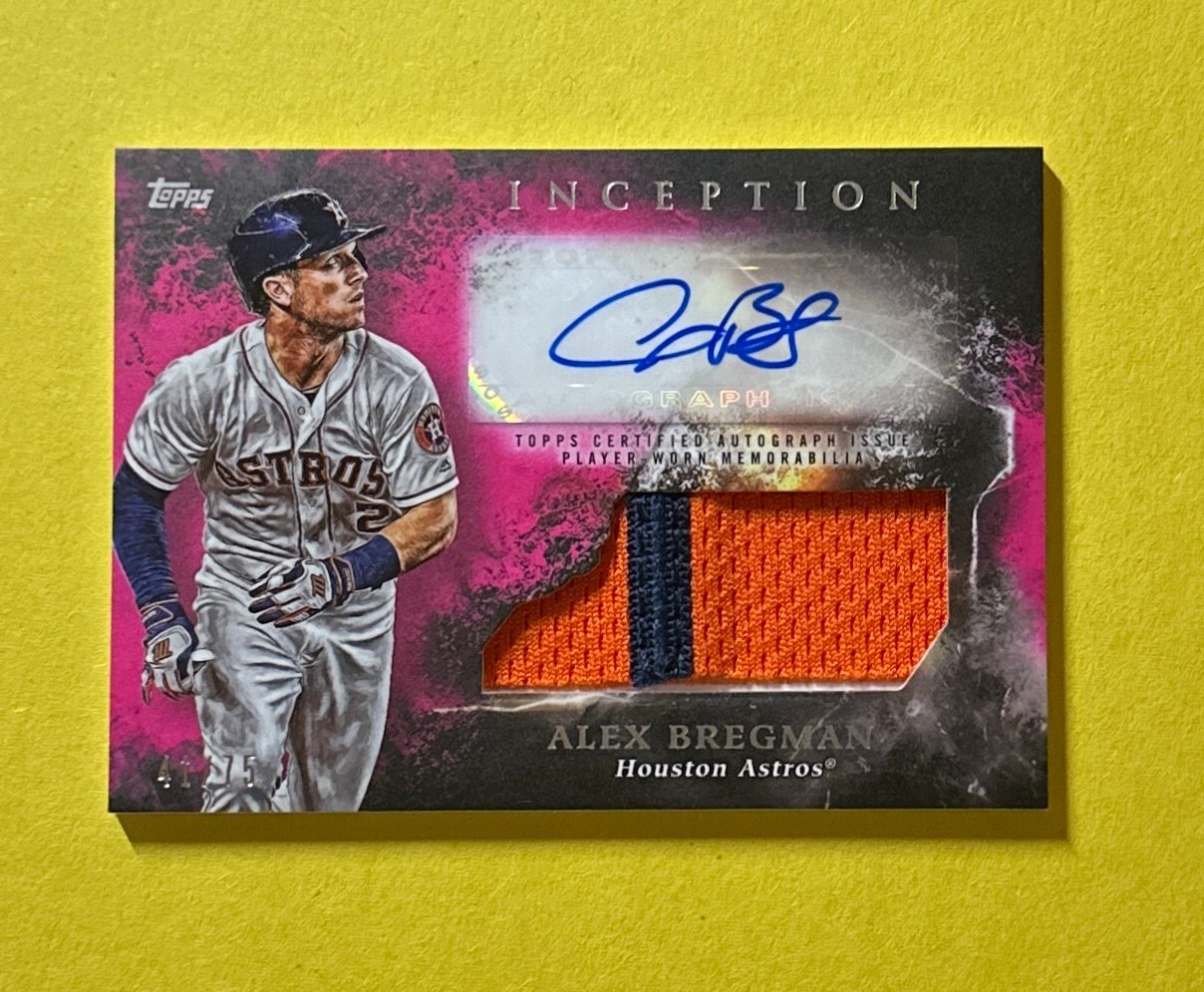 2018 TOPPS INCEPTION ALEX BREGMAN PATCH AUTOGRAPH/75 #IAP-ABR ASTROS