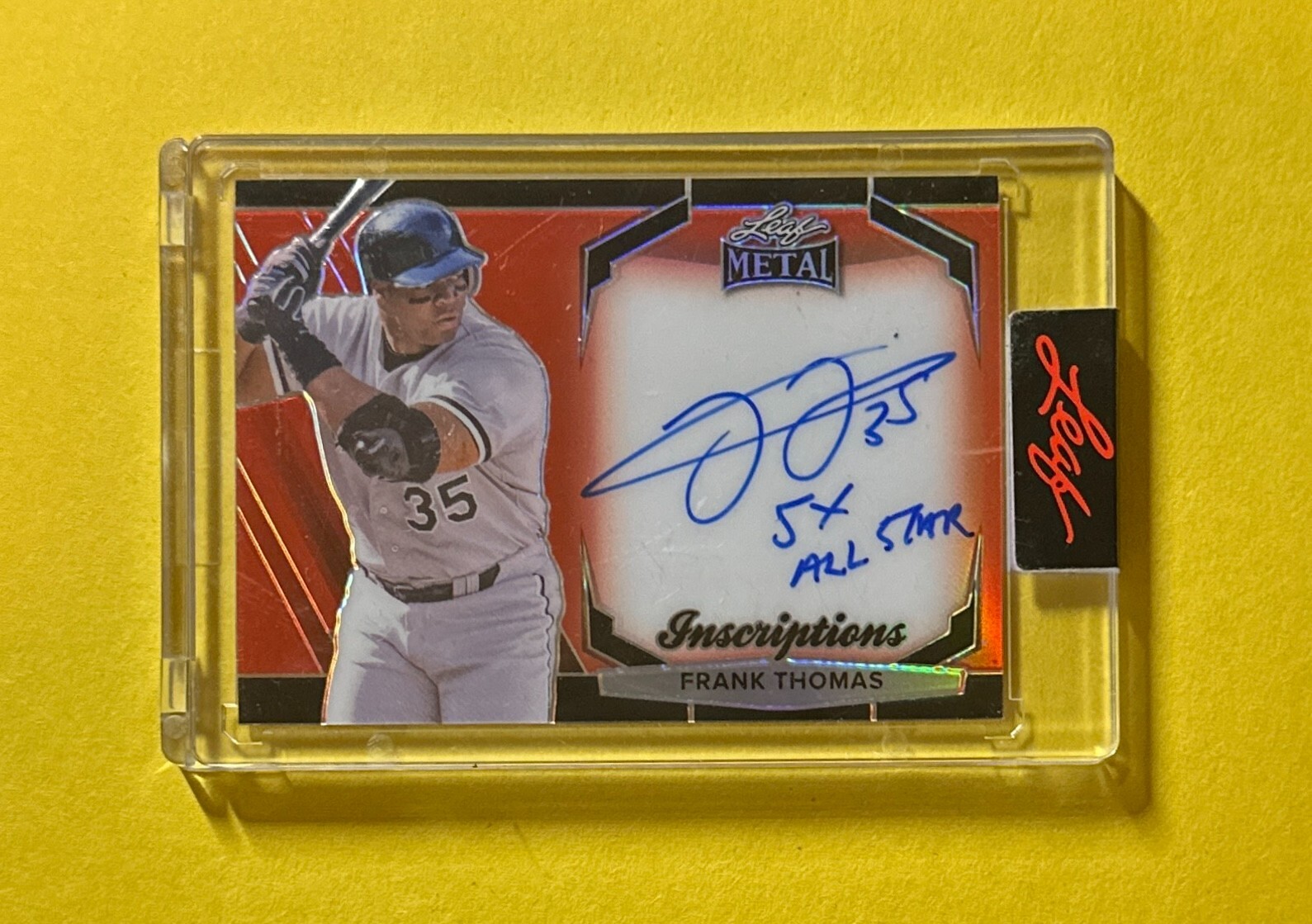 2024 LEAF METAL FRANK THOMAS INSCRIPTION AUTO 