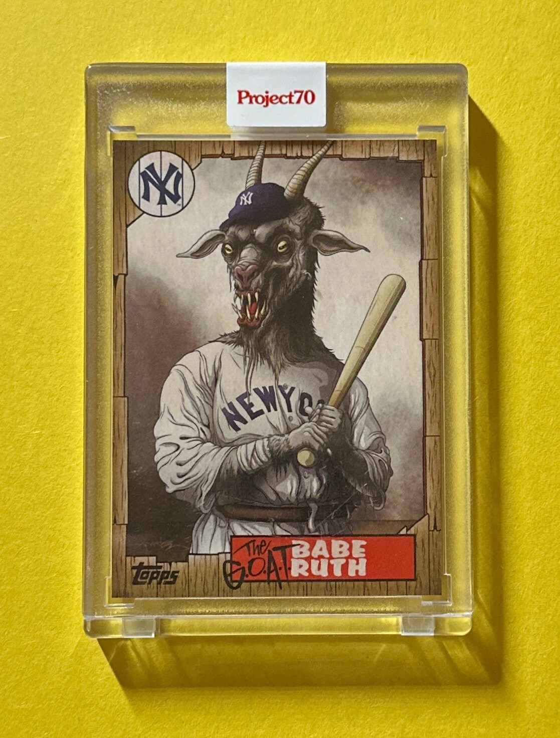 2021 TOPPS PROJECT 70 BABE RUTH THE GOAT #666 ALEX PARDEE YANKEES