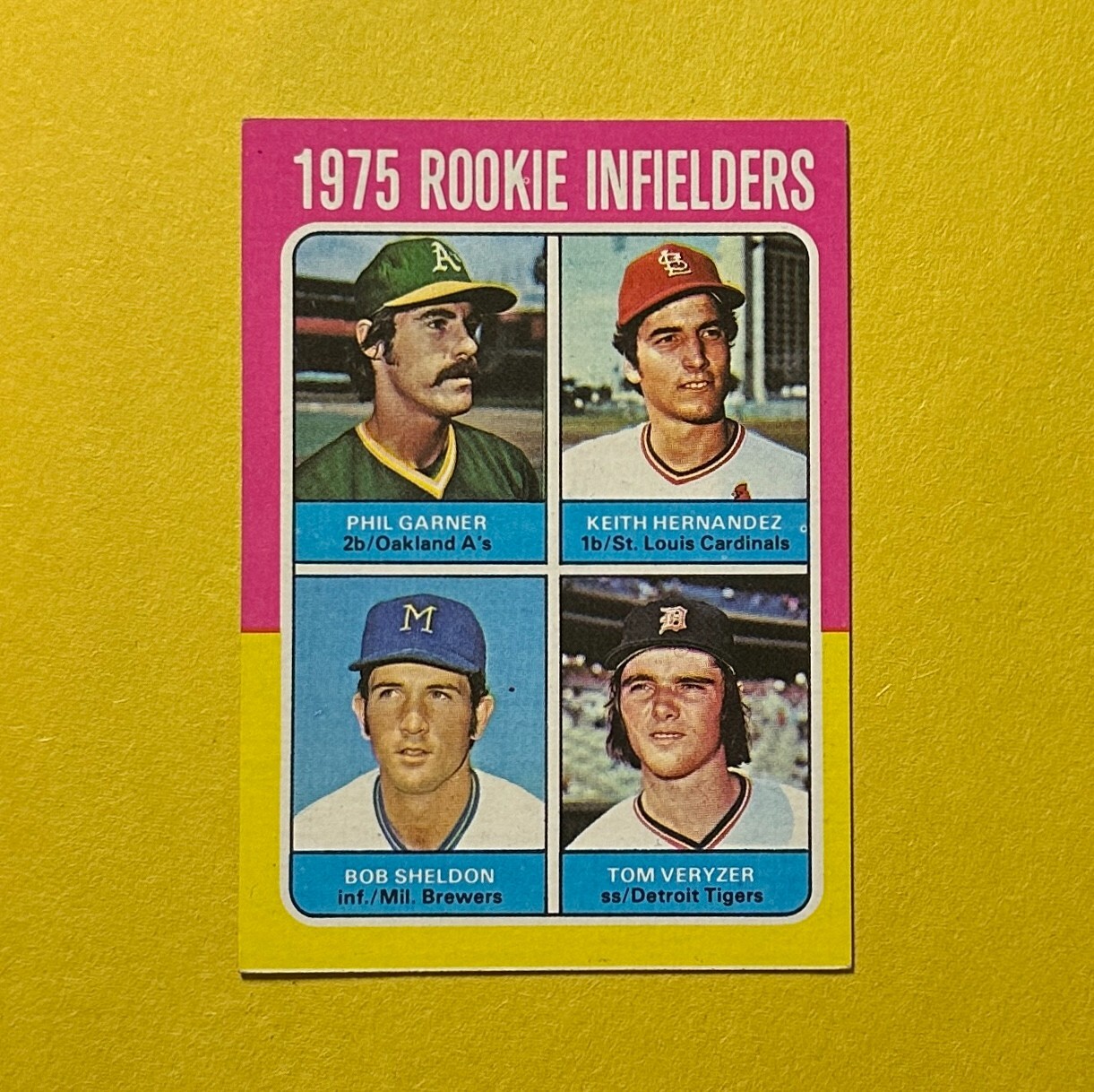 1975 TOPPS ROOKIE INFIELDERS KEITH HERNANDEZ GARNER SHELDON VERYZER #623