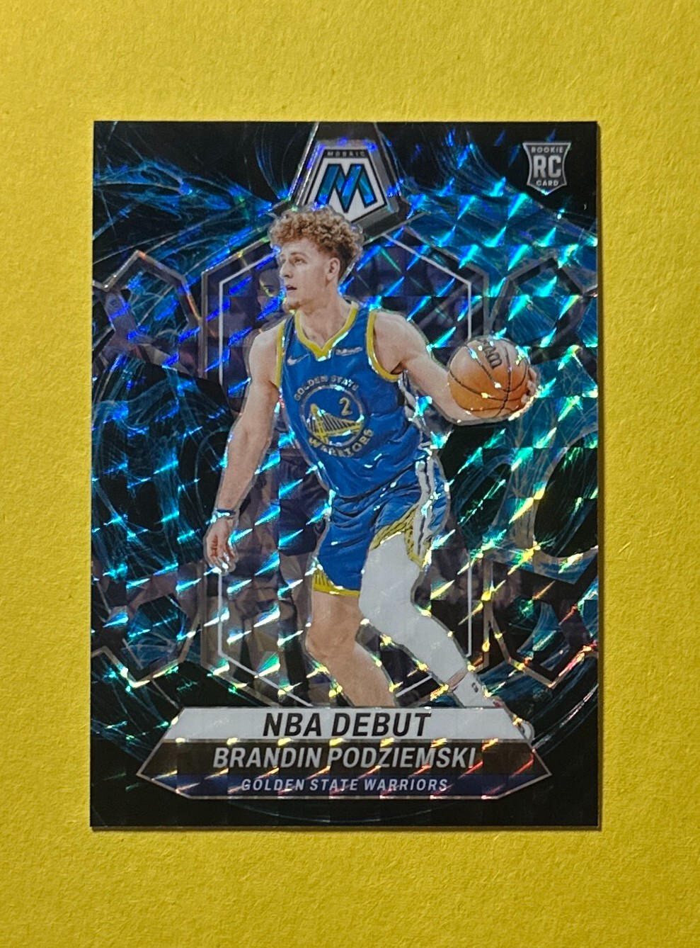 2023-24 PANINI PRIZM BRANDIN PODZIEMSKI NBA DEBUT GENESIS SP #266 WARRIORS