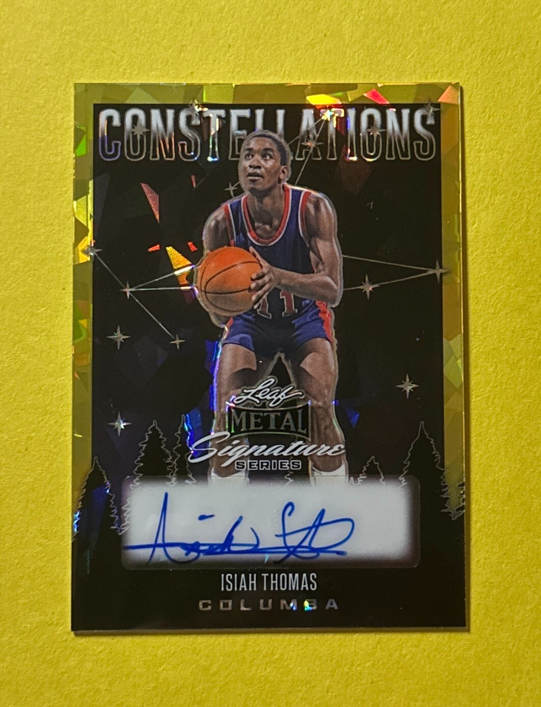 2024 LEAF METAL SIGNATURE SERIES ISIAH THOMAS AUTO 1/1 #C-ITI