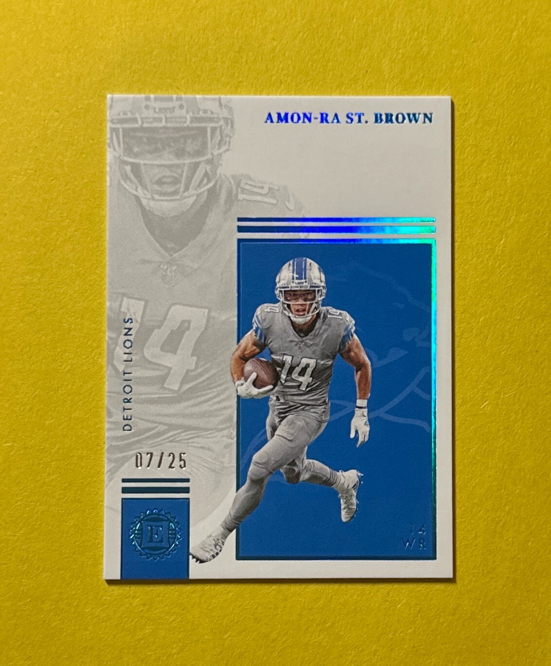2022 PANINI ENCASED AMON-RA ST. BROWN SP /35 #91 LIONS