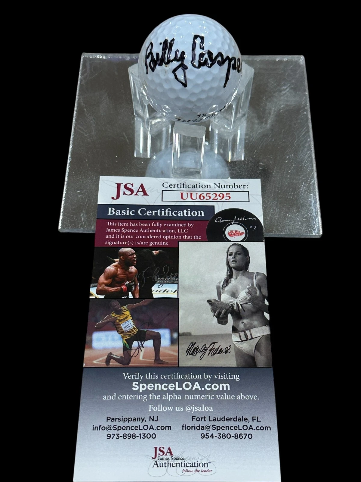 Billy Casper PGA Masters Ryder Cup Golf Champ Signed Autograph Golf Ball JSA