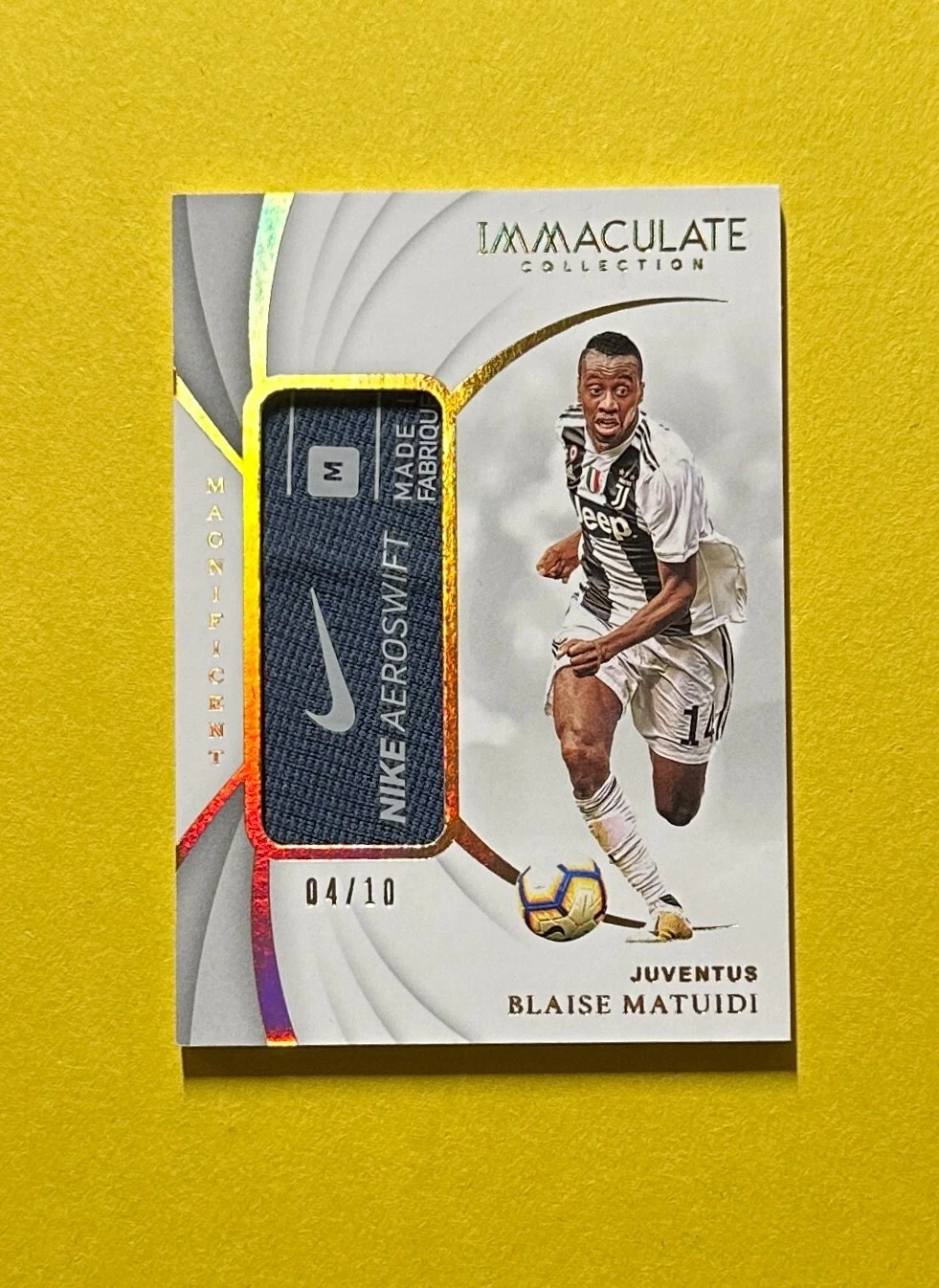 2018-19 PANINI IMMACULATE BLAISE MATUIDI MAGNIFICENT NIKE RELIC /10 #MA-BM