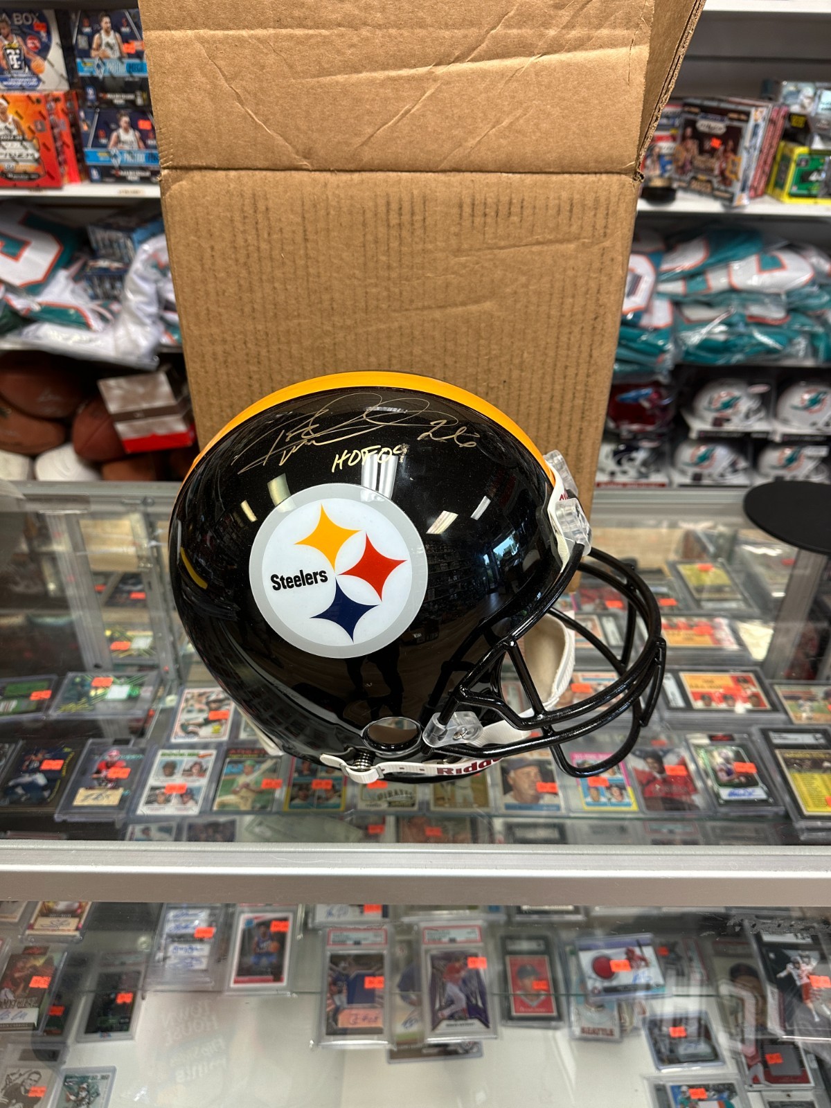 ROD WOODSON STEELERS SIGNED AUTO FULL SIZE AUTHENTIC  HELMET 