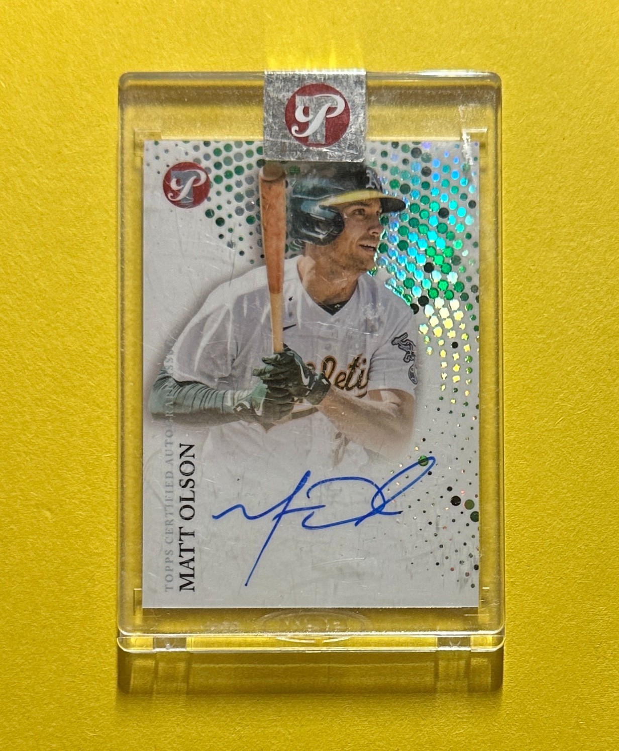 2022 TOPPS STERLING MATT OLSON REFRACTOR AUTO #PA0MO SEALED ATHLETICS