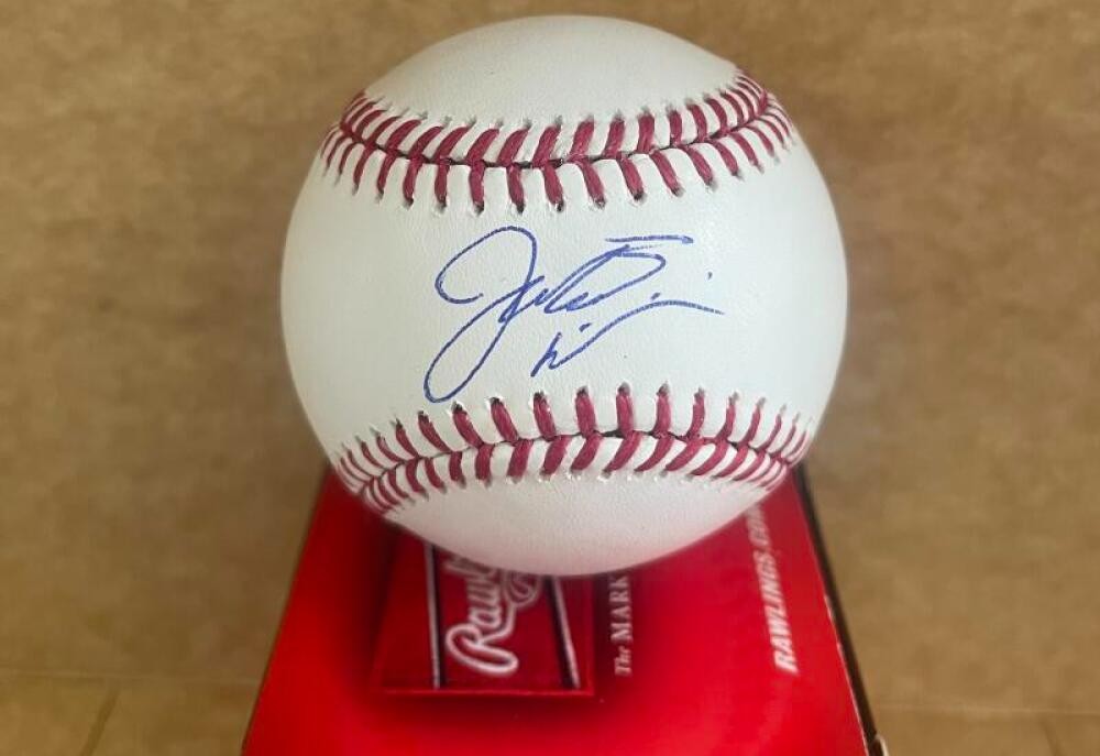 JOENDRY VARGAS DODGERS SIGNED AUTOGRAPHED M.L. BASEBALL BECKETT AUTH