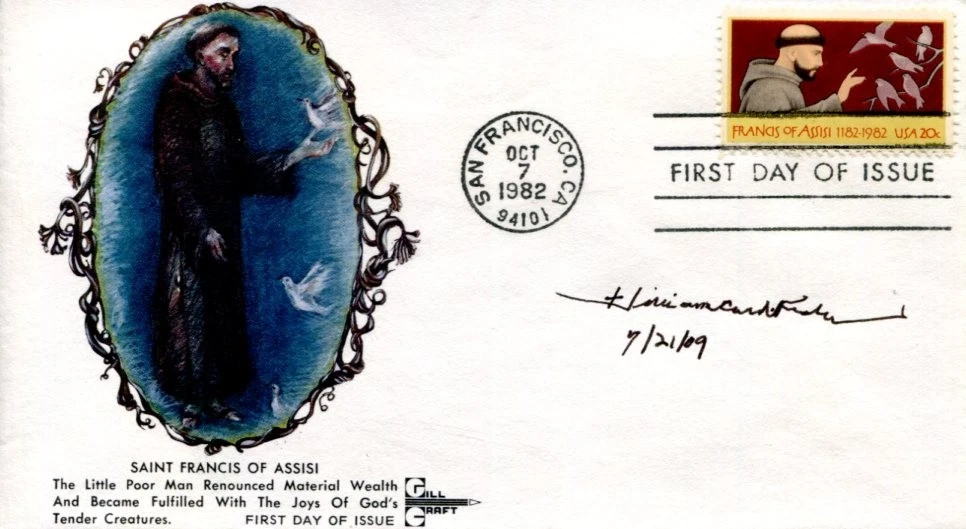 WILLIAM HENRY KEELER ROMAN CATHOLIC CARDINAL CLERGY SIGNED AUTOGRAPH FDC COLLECTIBLE MEMORABILIA