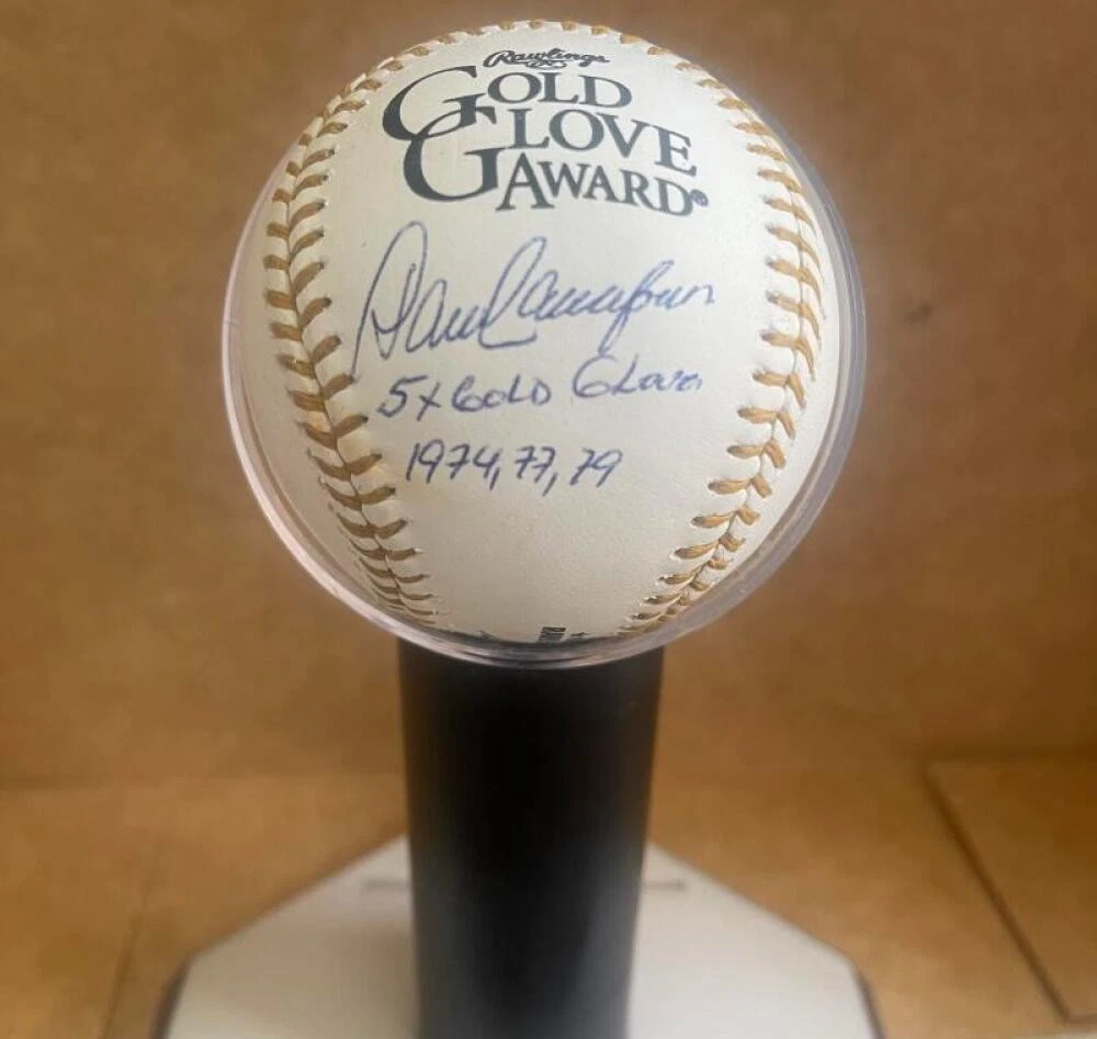 DAVE CONCEPCION  5X GOLD GLOVES YEARS SIGNED AUTO M.L. BASEBALL BECKETT AUTH