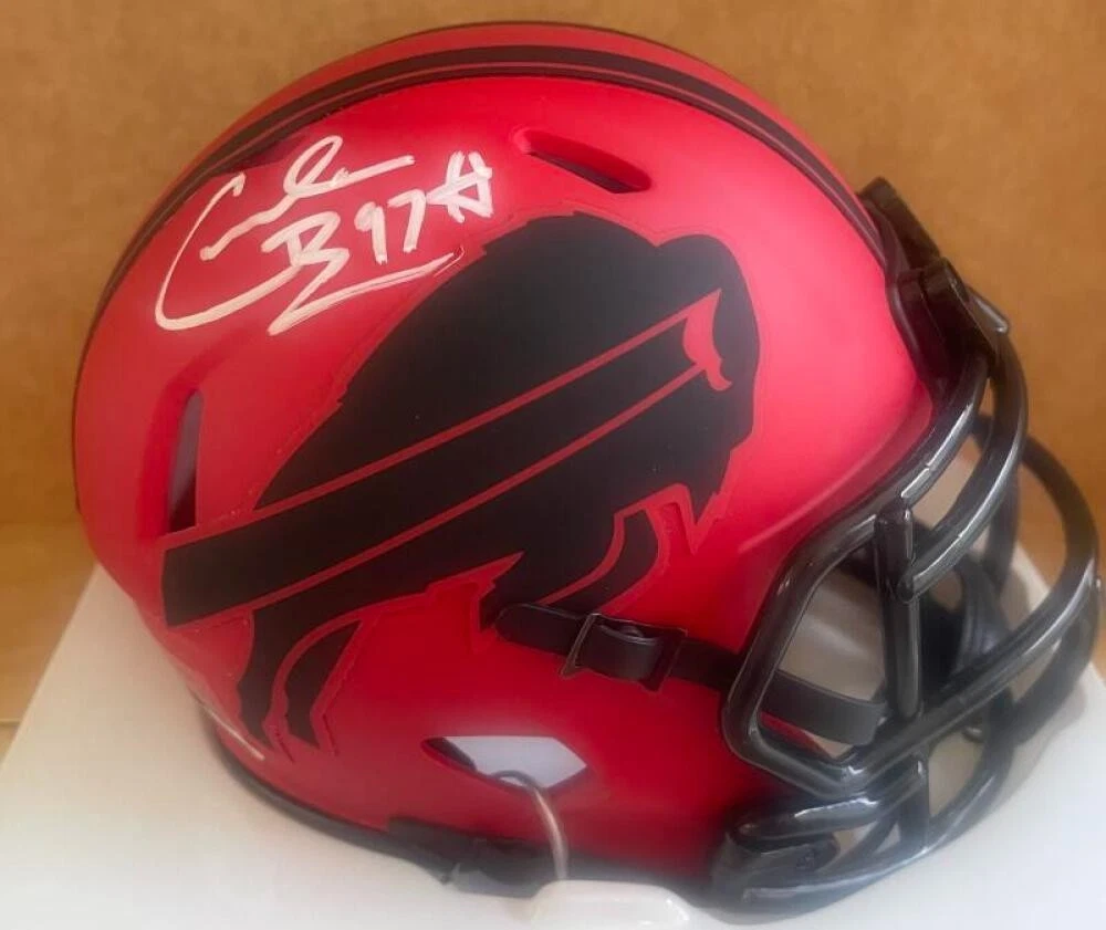 CORNELIUS BENNETT BILLS SIGNED AUTOGRAPHED RAVE MINI HELMET JSA