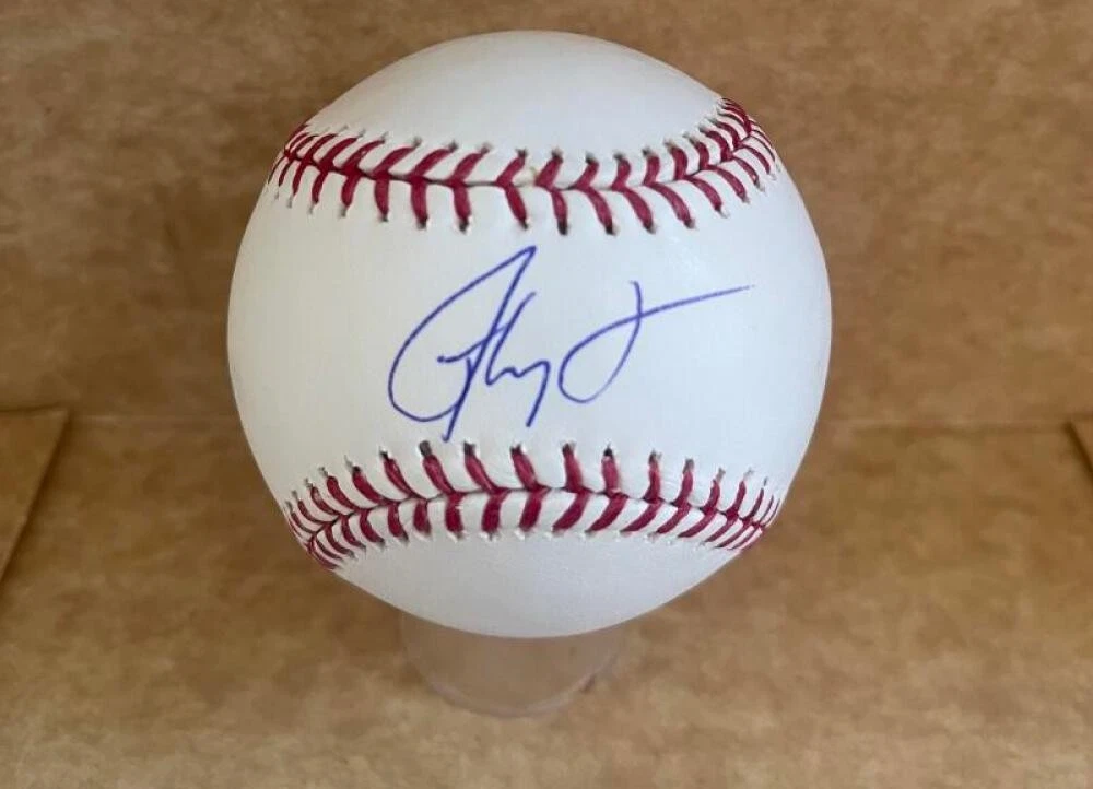 RON WASHINGTON BRAVRS/ANGELS  SIGNED AUTOGRAPHED M.L.  BASEBALL BECKETT AUTH