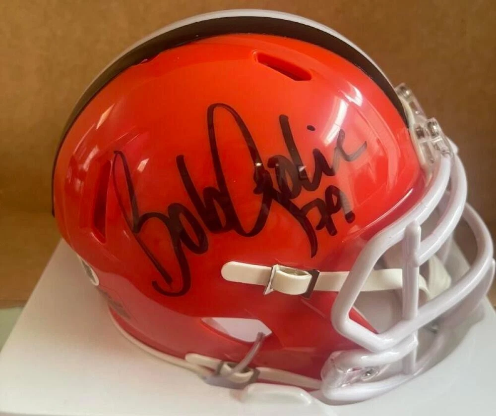 BOB GOLIC BROWNS #79 SIGNED AUTOGRAPHED MINI HELMET  JSA AUTH