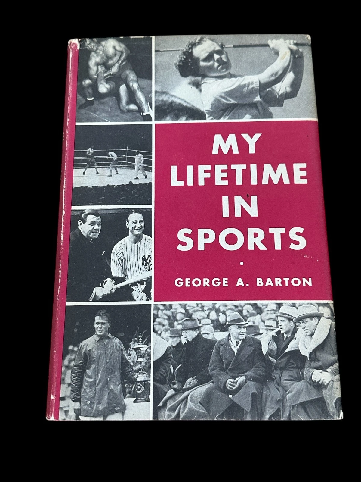 George A. Barton My Lifetime In Sports Boxing Minnesota Signed Autograph Book
