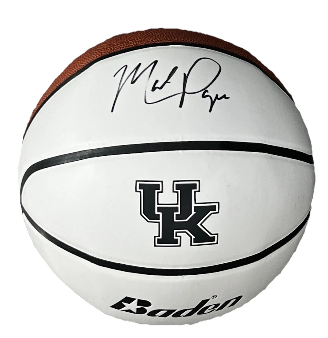 MARK POPE signed (Kentucky Wildcats) F/S LOGO basketball BECKETT JSA AX28889