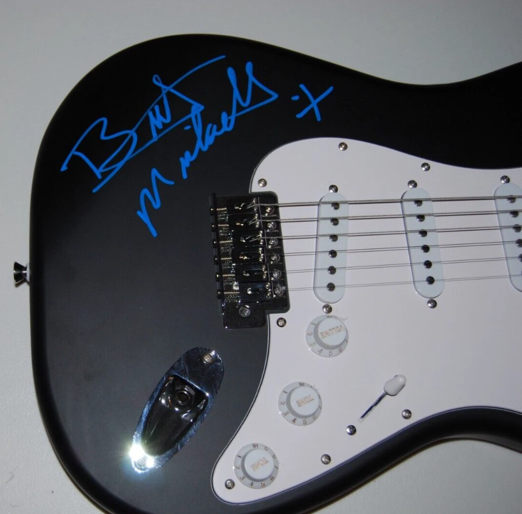 BRETT MICHAELS signed (POISON) Fender electric guitar  BECKETT BAS BR00342