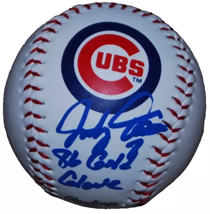 JODY DAVIS signed (CHICAGO CUBS) OML Logo baseball BECKETT BAS BR67625