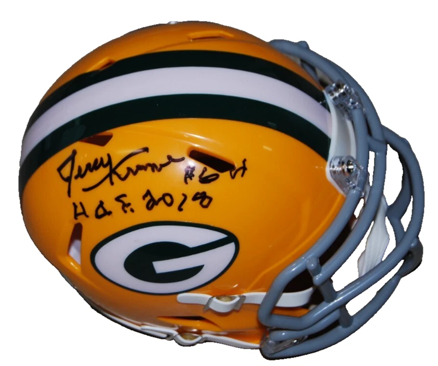 JERRY KRAMER signed (GREEN BAY PACKERS) mini football helmet BECKETT BAS BS38098