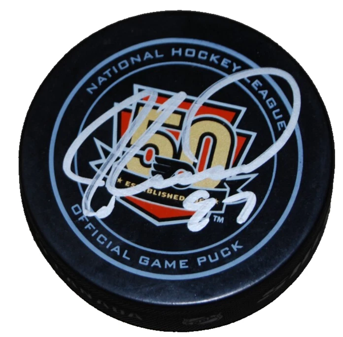 JEREMY ROENCIK signed (PHILADELPHIA FLYERS) game Hockey puck BECKETT BQ83838