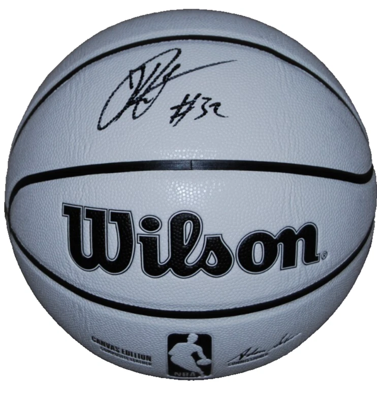 KASPARAS JAKUCIONIS signed Wilson NBA basketball (ILLINOIS) 2025 DRAFT BECKETT