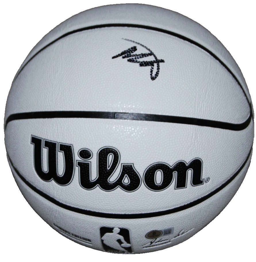 ASA NEWELL signed Wilson NBA basketball (GEORGIA BULLDOGS) 2025 DRAFT BECKETT