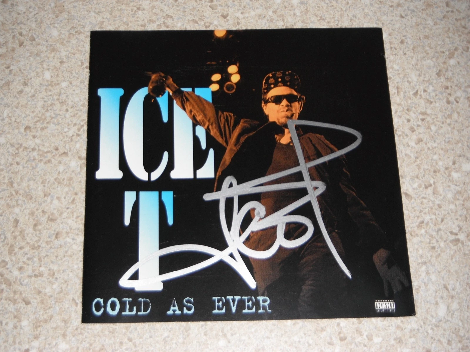 ICE T SIGNED COLD AS EVER CD COVER