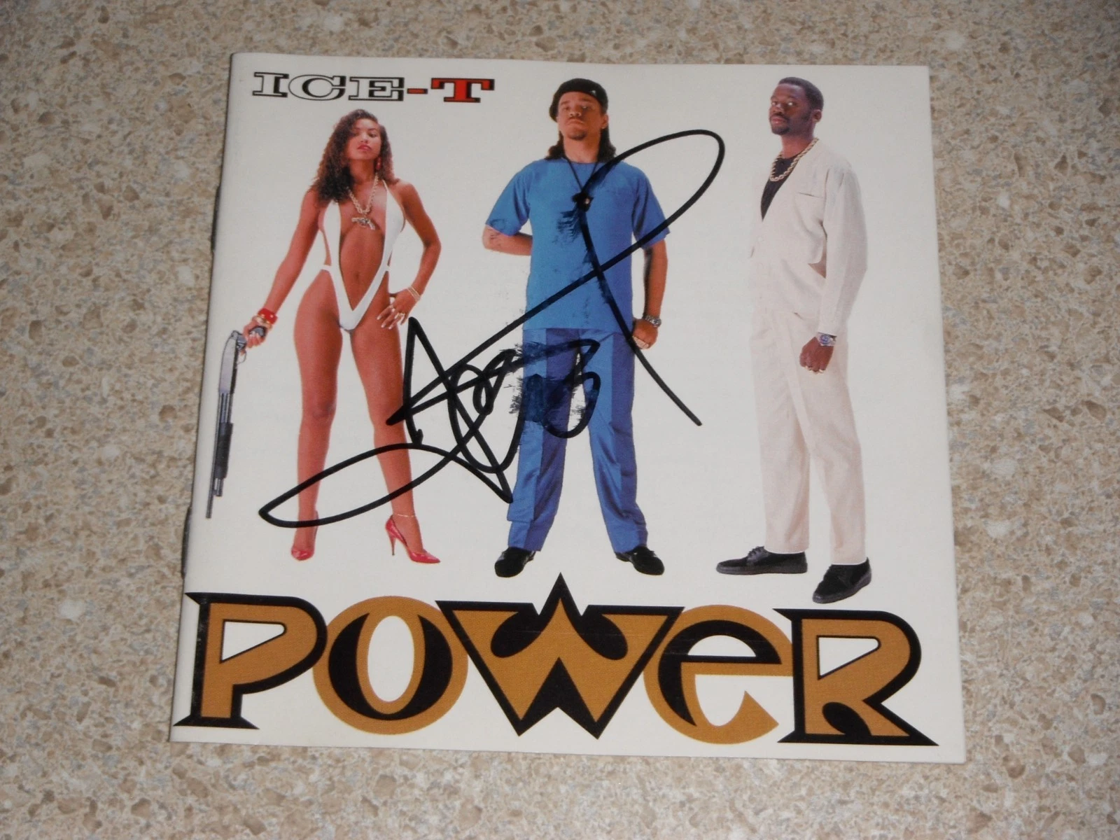 ICE T SIGNED POWER CD COVER