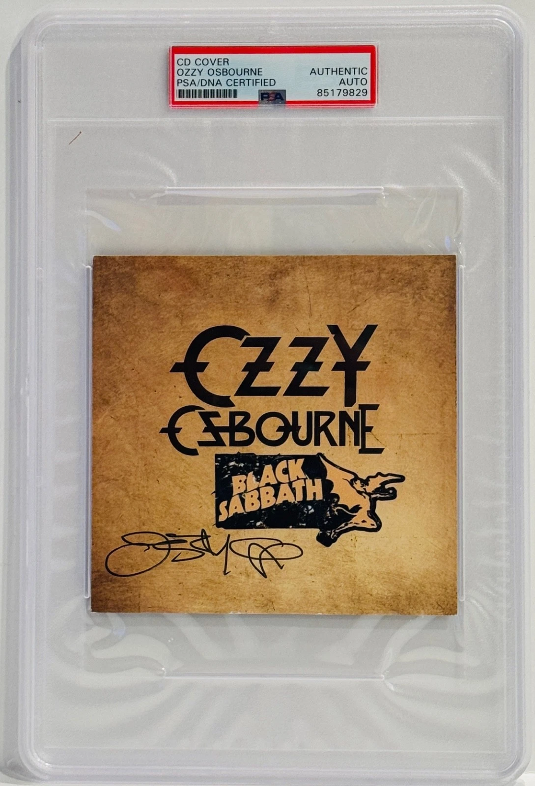 OZZY OSBOURNE Signed Slabbed Encapsulated 