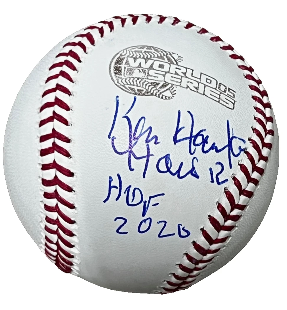 KEN HARRELSON signed (CHICAGO WHITE SOX) World Series baseball BECKETT BT78126