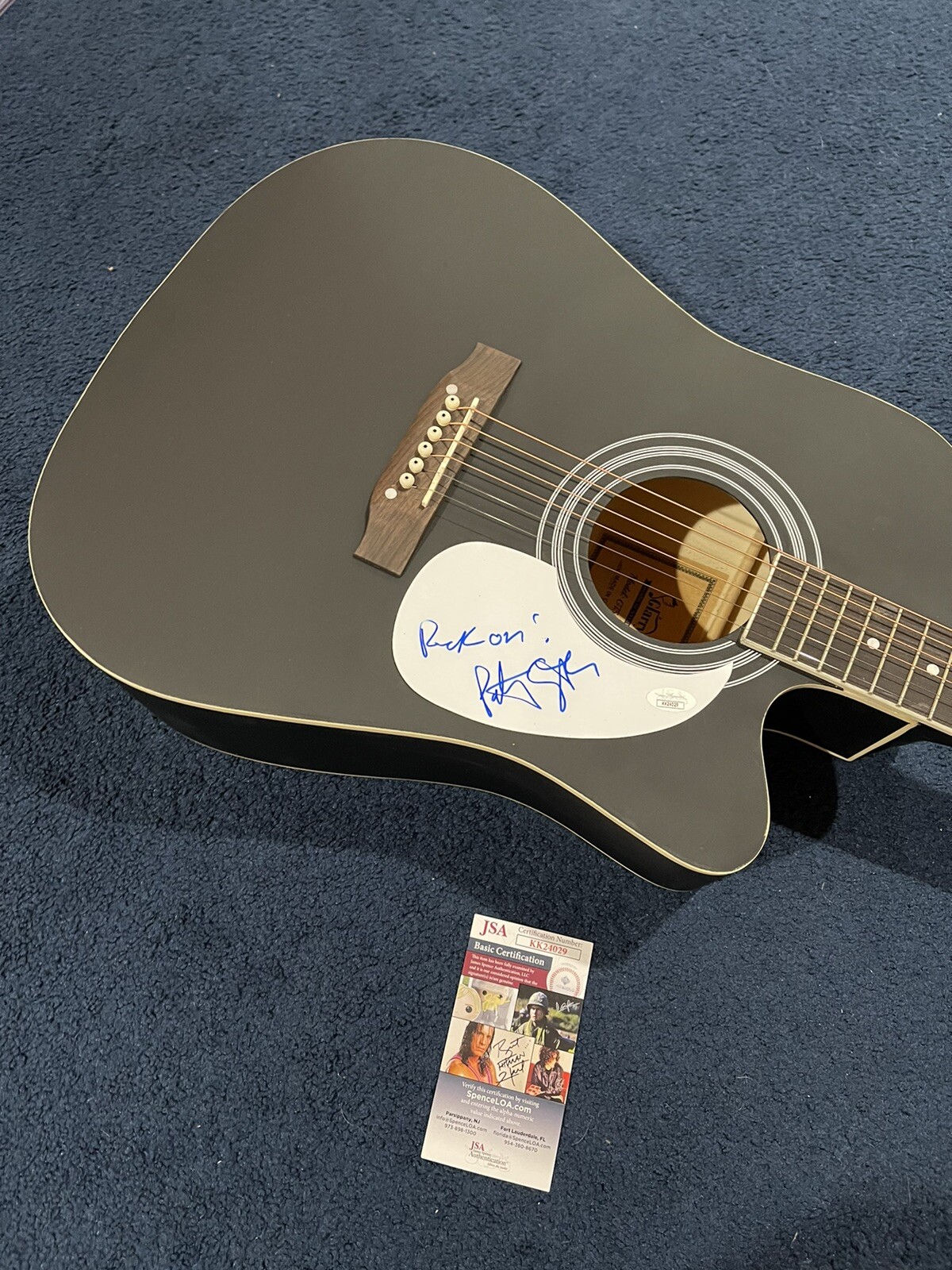 Patti Smith Authentic Signed Acoustic Guitar JSA