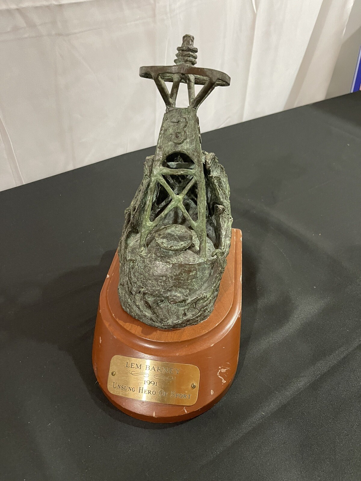 Personally Owned Lem Barney Unsung Hero Of Sport Trophy Detroit Lions