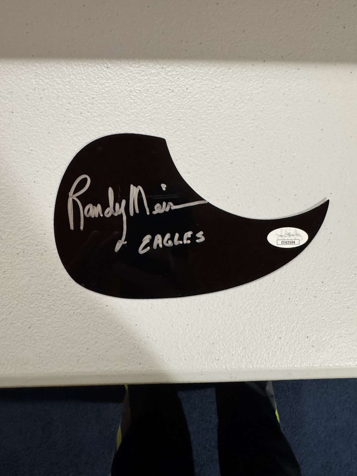 Randy Meisner Signed Acoustic Guitar Pick Guard JSA Eagles