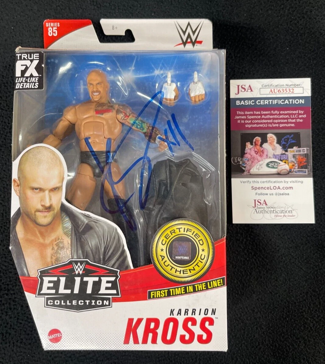 KARRION KROSS SIGNED WWE ELITE SERIES 85 ACTION FIGURE JSA COA COLLECTIBLE MEMORABILIA