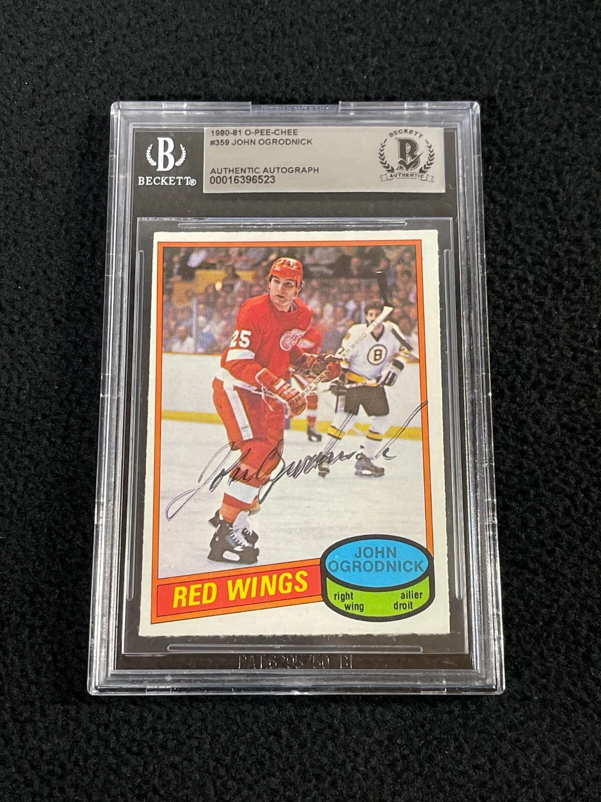 John Ogrodnick Signed 1980-81 O-Pee-Chee Rookie Card #359 Beckett