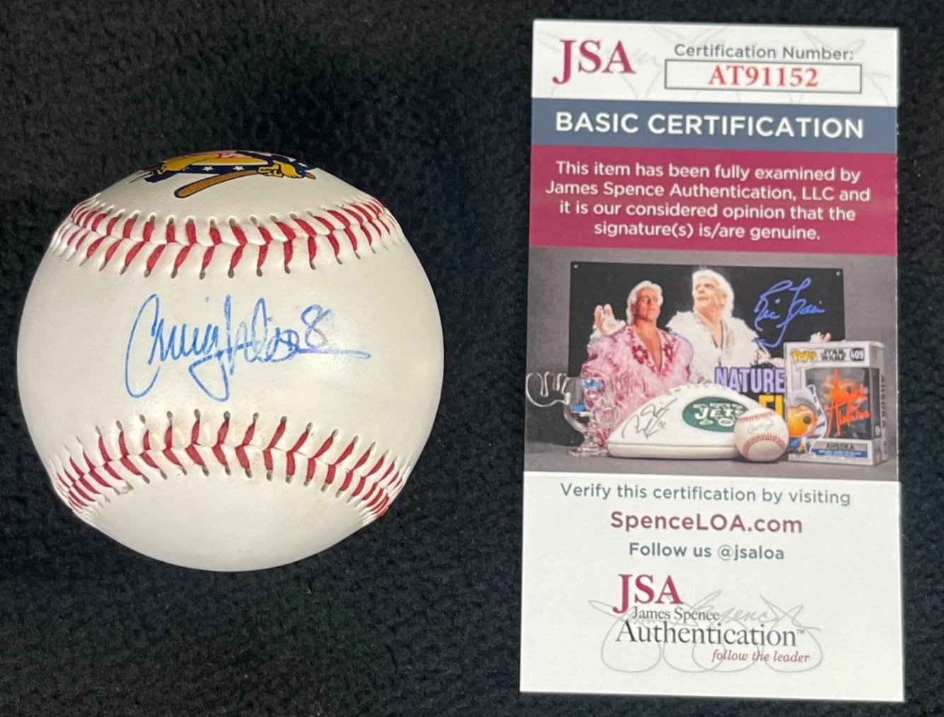 Craig Wilson Signed Toledo Mud Hens Baseball Detroit Tigers JSA COA
