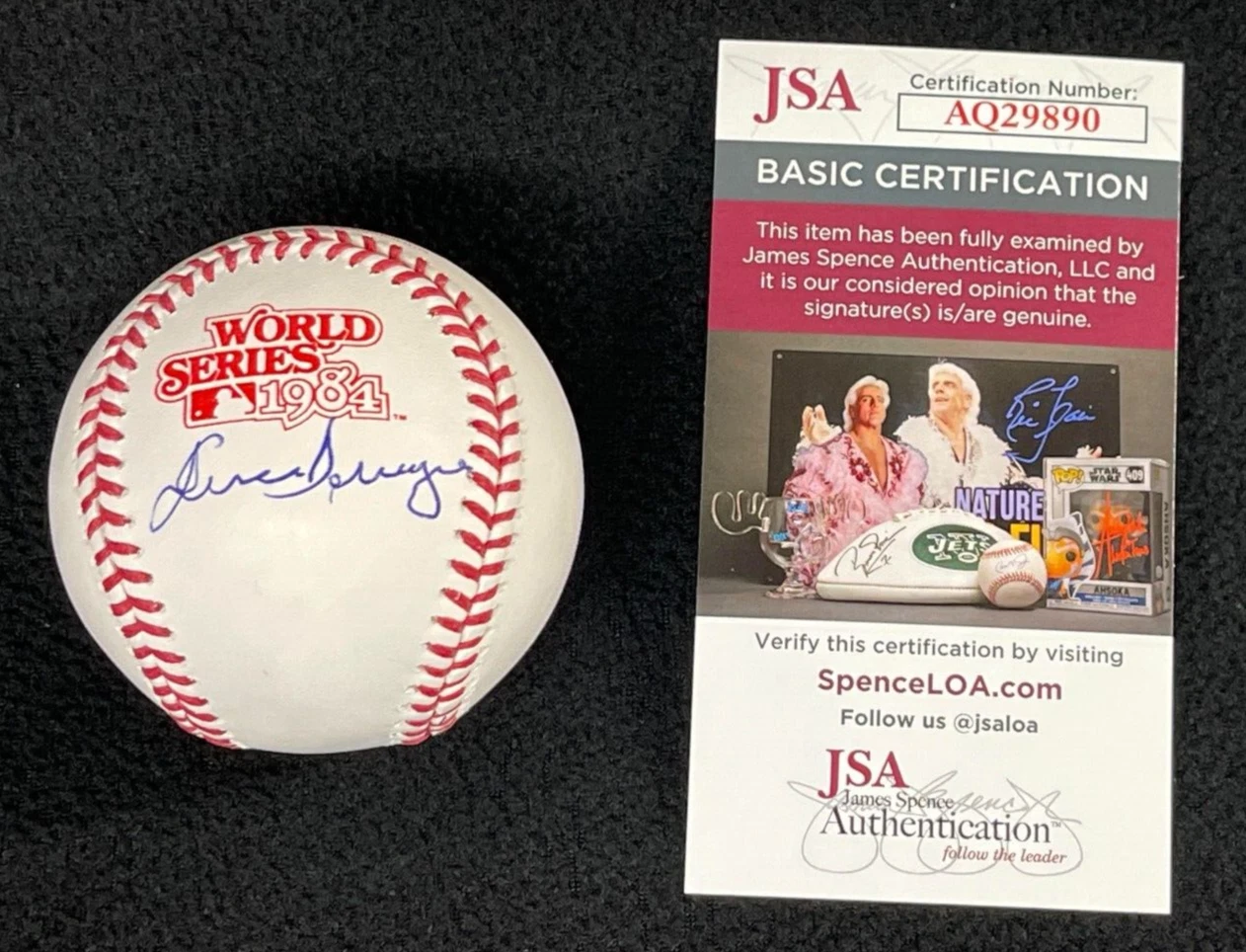 Juan Berenguer Signed Detroit Tigers 1984 World Series Official Baseball JSA COA