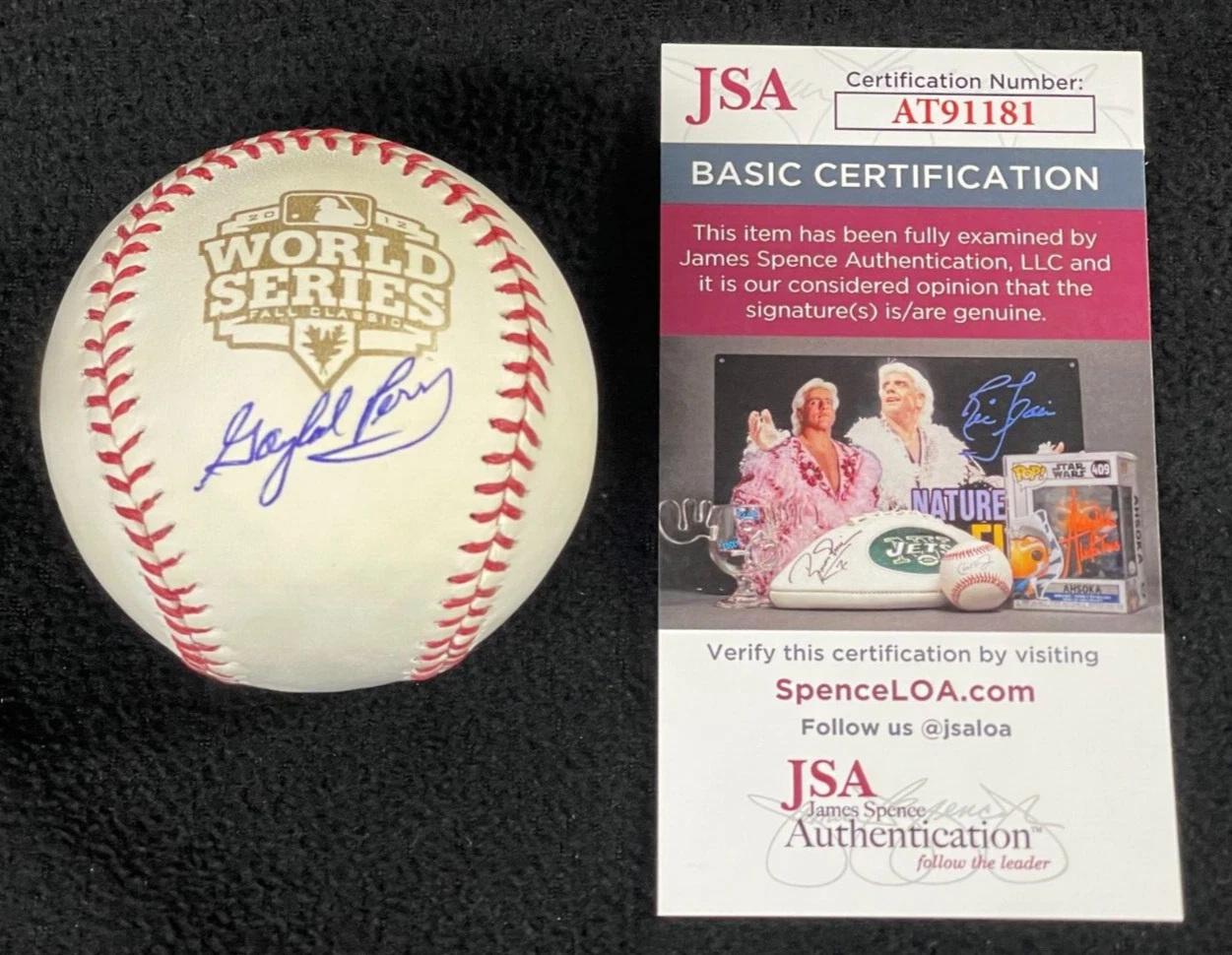 Gaylord Perry Signed San Francisco Giants 2012 World Series OML Baseball JSA COA