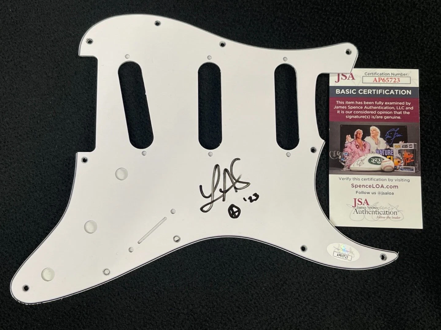 Laith Al-Saadi Signed Stratocaster Pick Guard NBC The Voice JSA COA