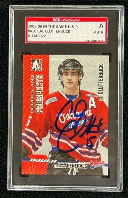 Cal Clutterbuck Signed 2005/06 Heroes And Prospects Card #410 SGC AUTHENTICATED