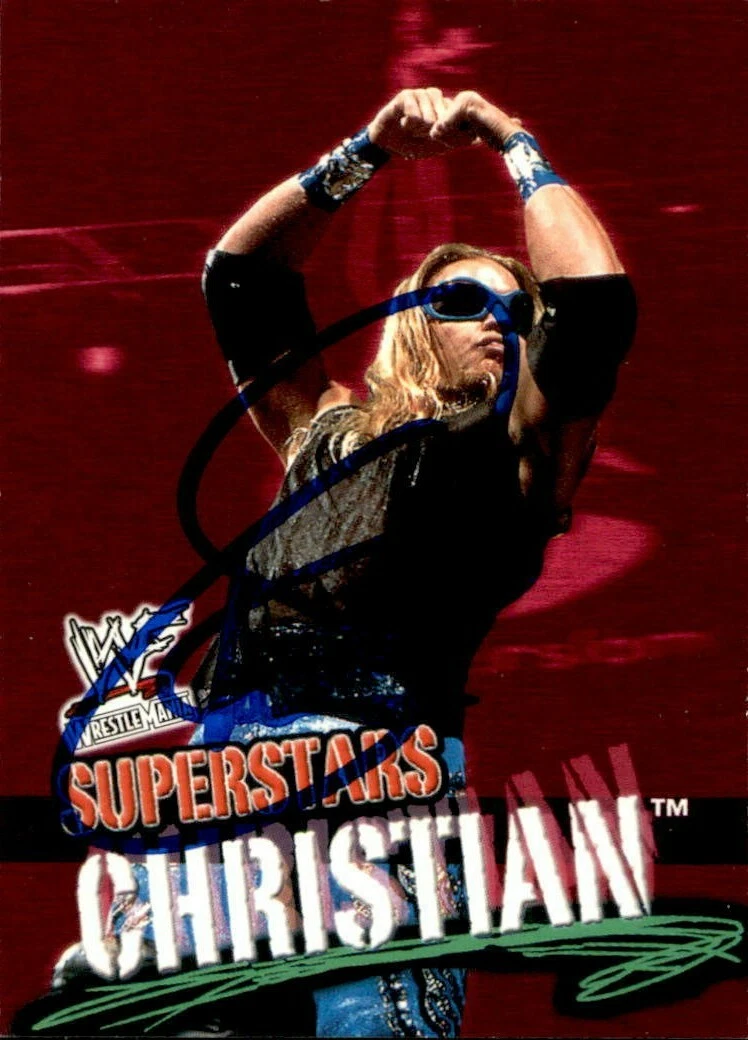 Christian Signed 2001 Fleer WWF Card #31 WWE
