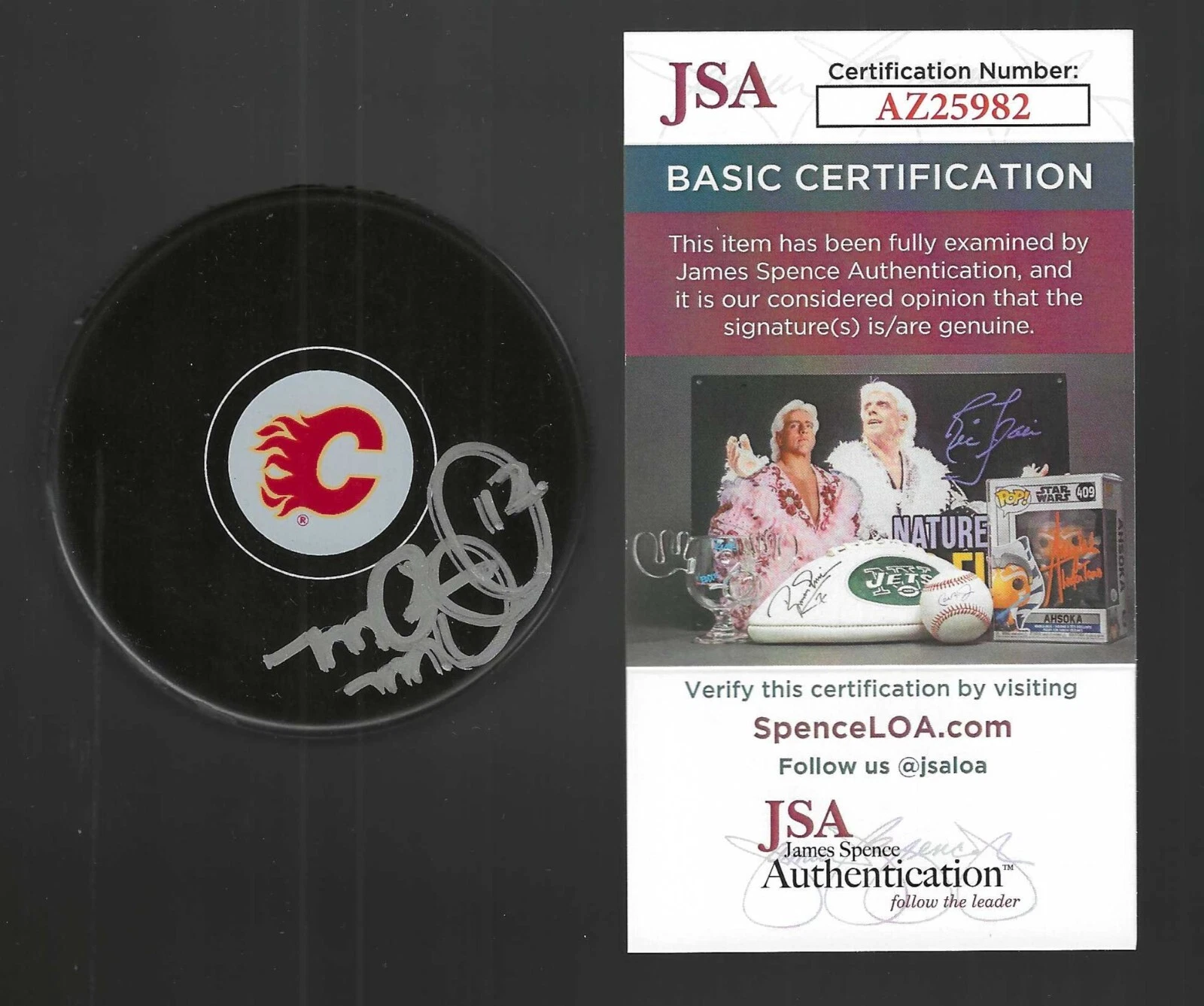 Meaghan Mikkelson Signed Calgary Flames Puck JSA COA